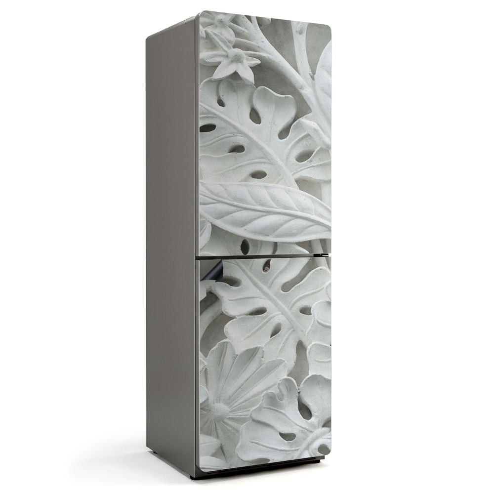 Mata magnetyczna na lodówkę Trojwymiarowy motyw liści i kwiatów