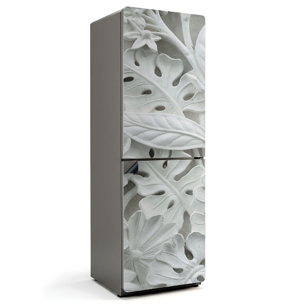 Mata magnetyczna na lodówkę Trojwymiarowy motyw liści i kwiatów