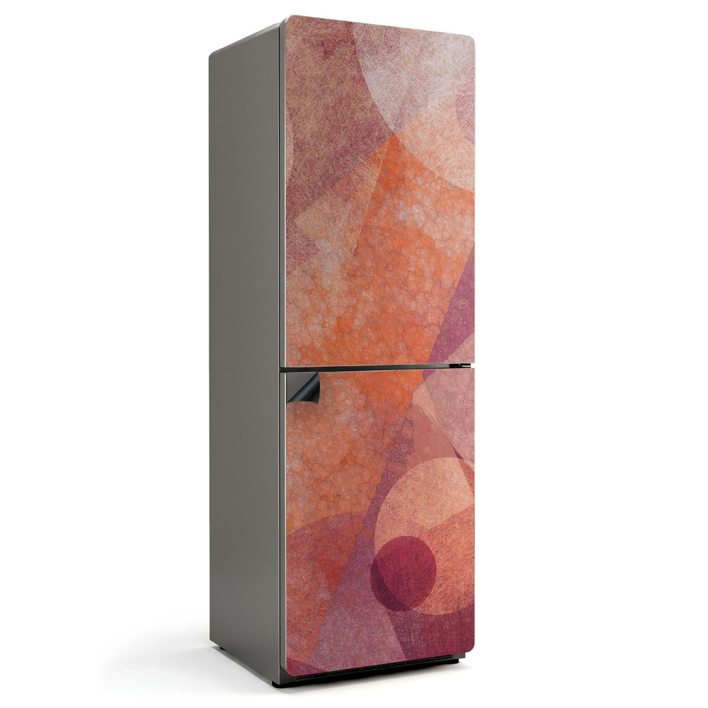 Mata magnetyczna na lodówkę Abstrakcyjne koła w nowoczesnym stylu