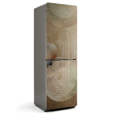 Mata magnetyczna na lodówkę Abstrakcyjne kręgi i linie