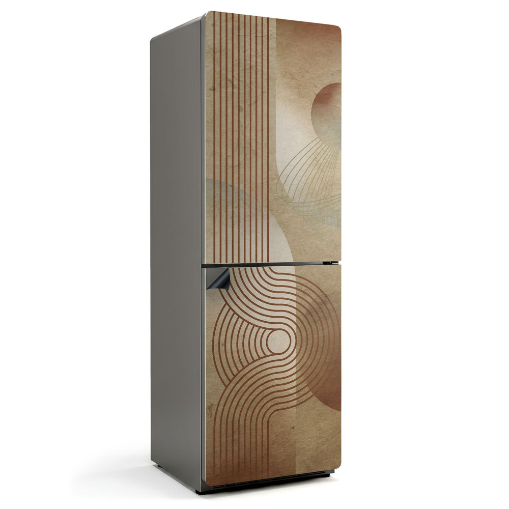 Mata magnetyczna na lodówkę Abstrakcyjne wzory linii i form