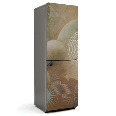 Mata magnetyczna na lodówkę Dynamiczne okręgi i linie