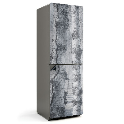 Mata magnetyczna na lodówkę Zasłona mgły w brzozowym lesie