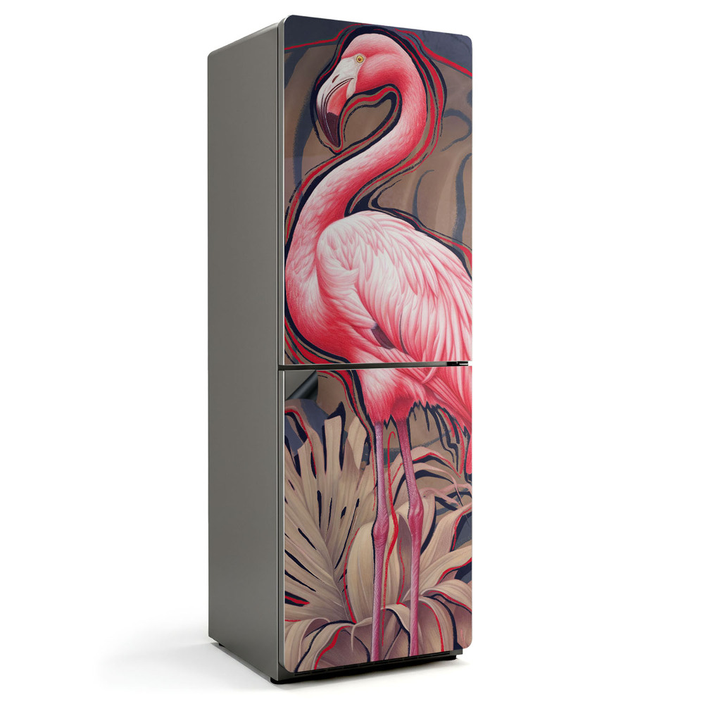 Mata magnetyczna na lodówkę Tropikalny Flaming w Eleganckim Stylu