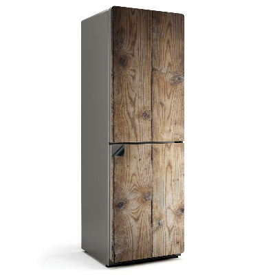 Mata magnetyczna na lodówkę Drewniane deski ustawione pionowo