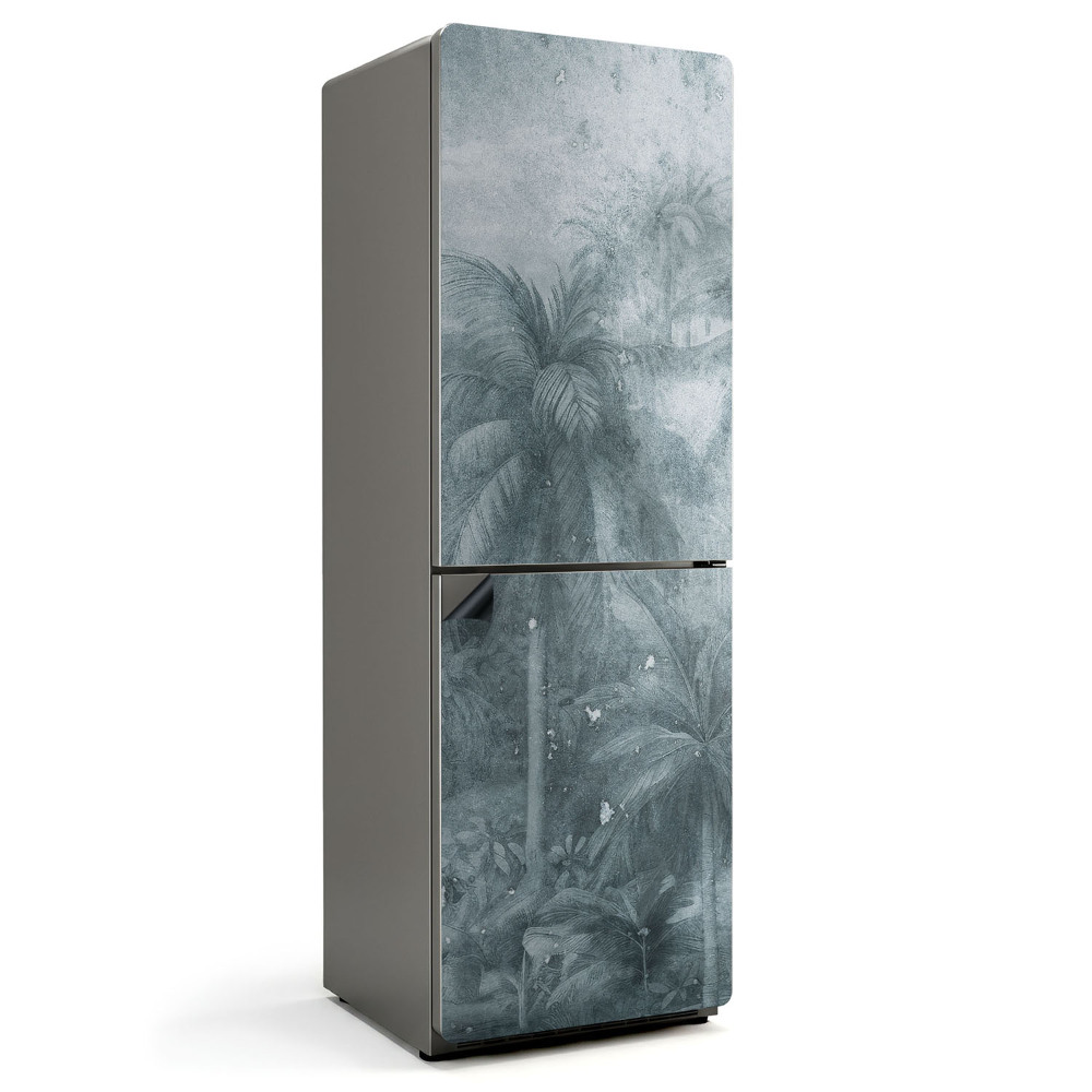 Mata magnetyczna na lodówkę Tropikalny pejzaż z palmami