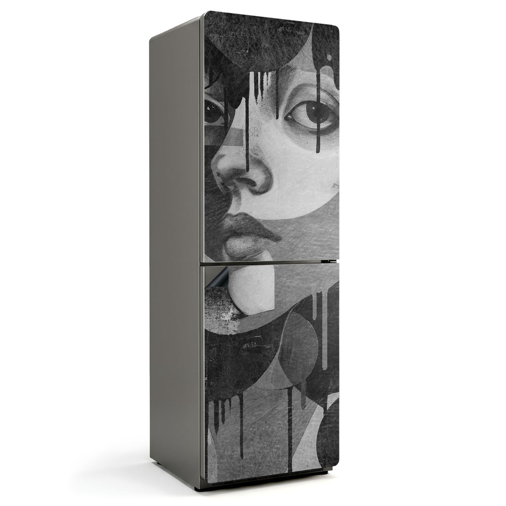 Mata magnetyczna na lodówkę Abstrakcyjny wizerunek twarzy