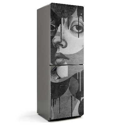 Mata magnetyczna na lodówkę Abstrakcyjny wizerunek twarzy