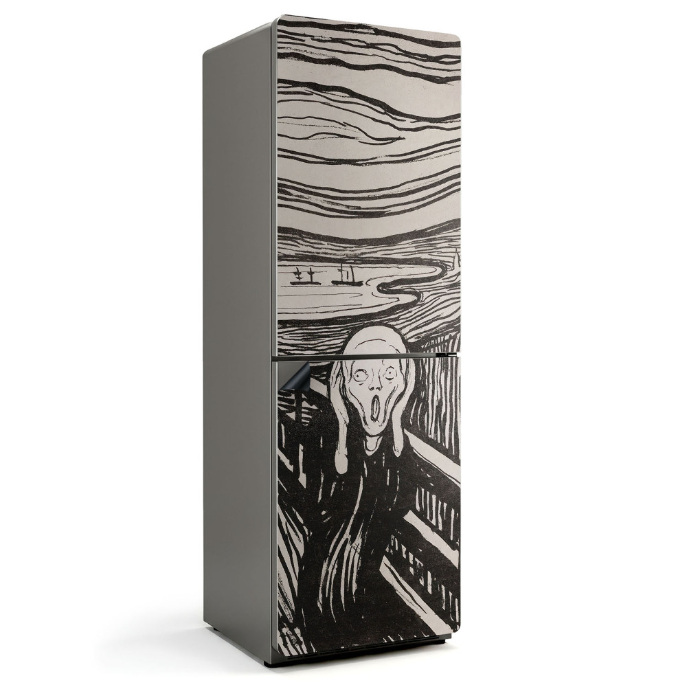 Mata magnetyczna na lodówkę Krzyk Edward Munch