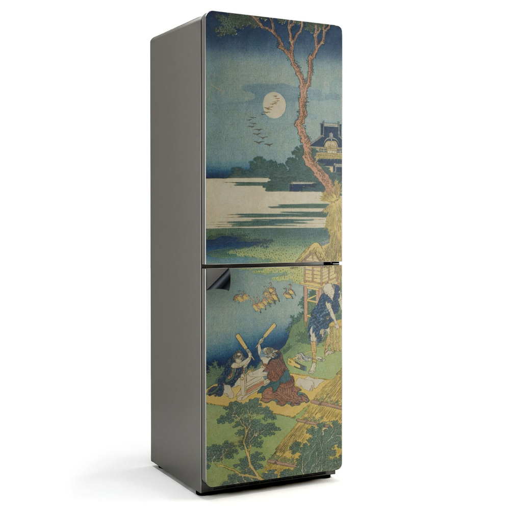 Mata magnetyczna na lodówkę Japoński wzór drzeworytniczy