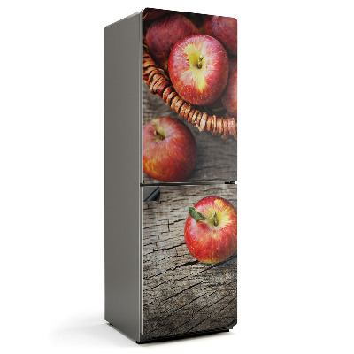 Mata magnetyczna na lodówkę Jabłka w plecionym koszu