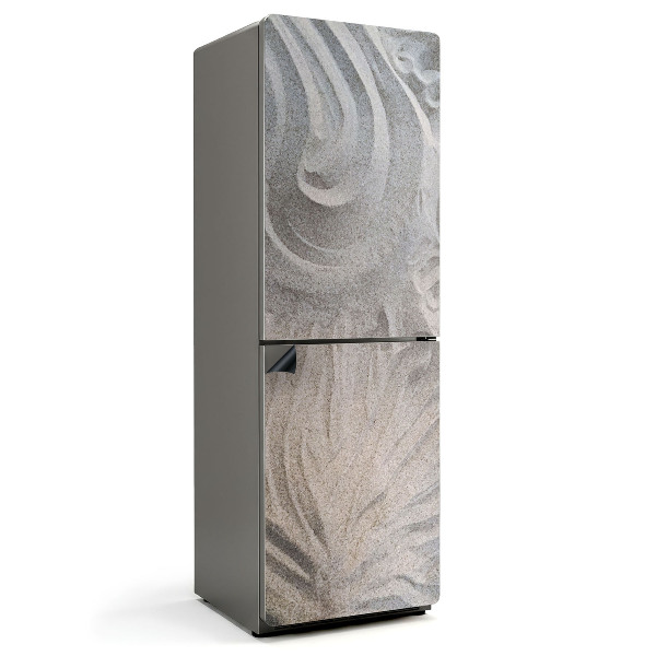 Mata magnetyczna na lodówkę Abstrakcyjne motywy w piaskowej tonacji