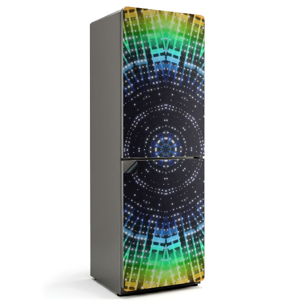 Mata magnetyczna na lodówkę Wzór mandali w geometrycznych kształtach