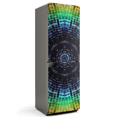 Mata magnetyczna na lodówkę Wzór mandali w geometrycznych kształtach