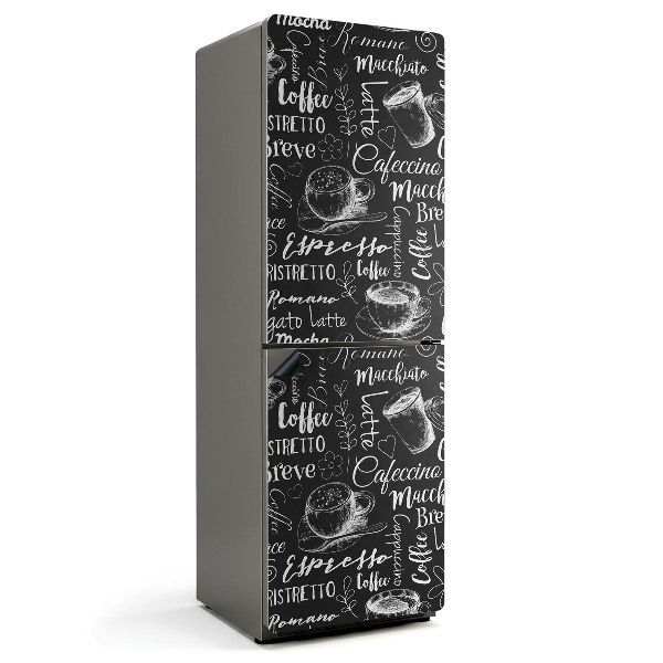 Mata magnetyczna na lodówkę Filiżanki kawy w unikalnych wzorach