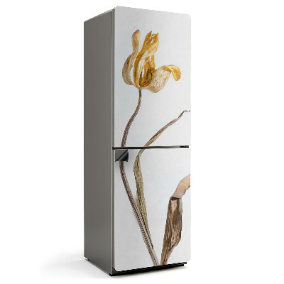 Mata magnetyczna na lodówkę Wysychający tulipan