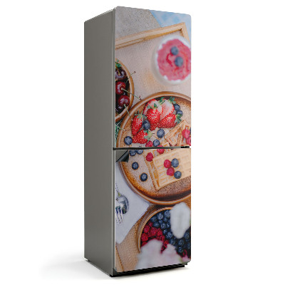 Mata magnetyczna na lodówkę Owocowy raj z chrupiącymi waflami