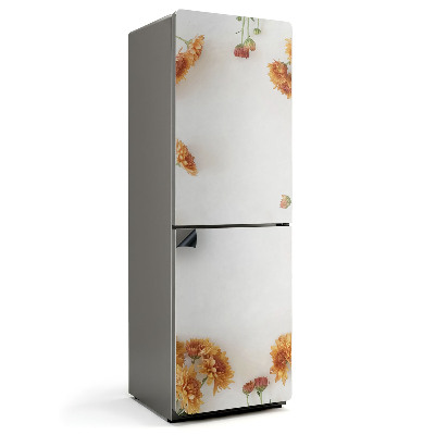 Mata magnetyczna na lodówkę Kwiatowy motyw w obramowaniu