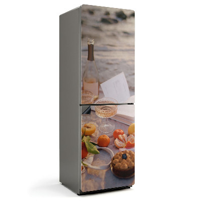 Mata magnetyczna na lodówkę Owocowy czar na piknikowym tle