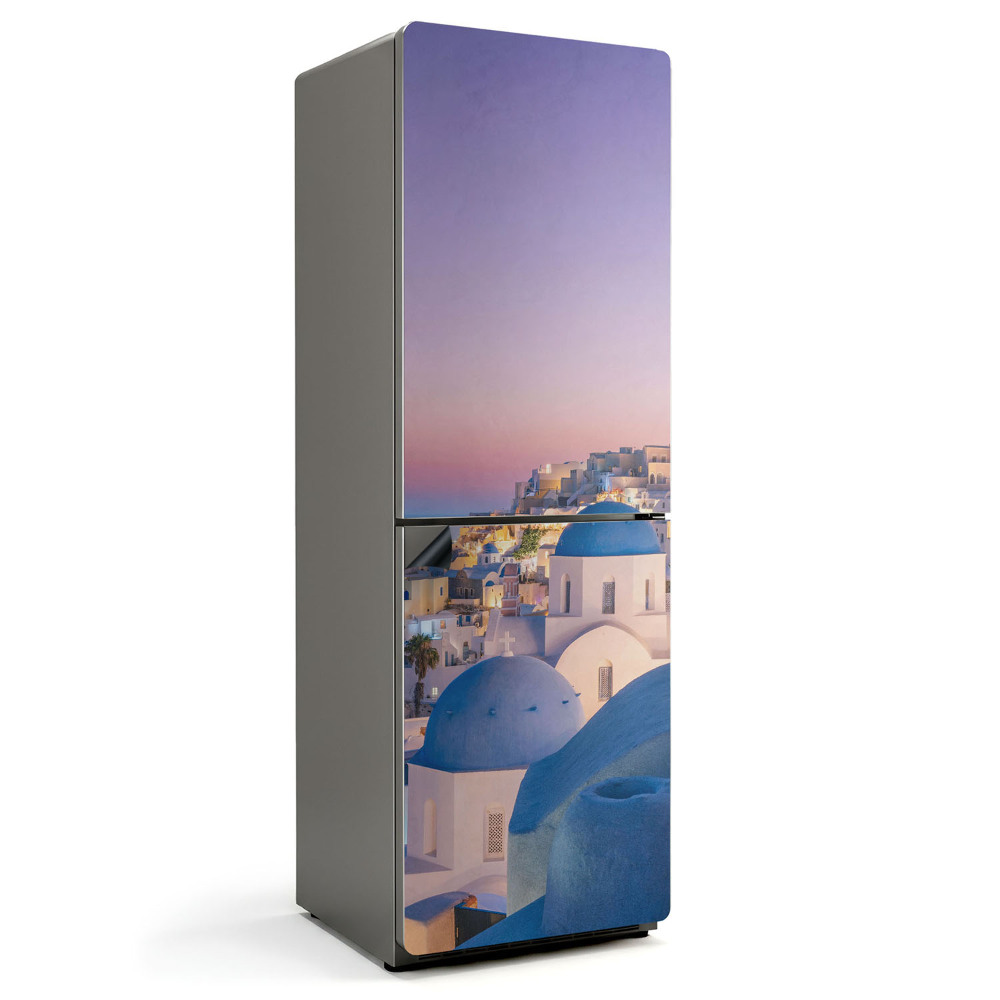Mata magnetyczna na lodówkę Krajobraz Santorini