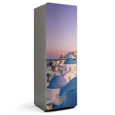 Mata magnetyczna na lodówkę Krajobraz Santorini
