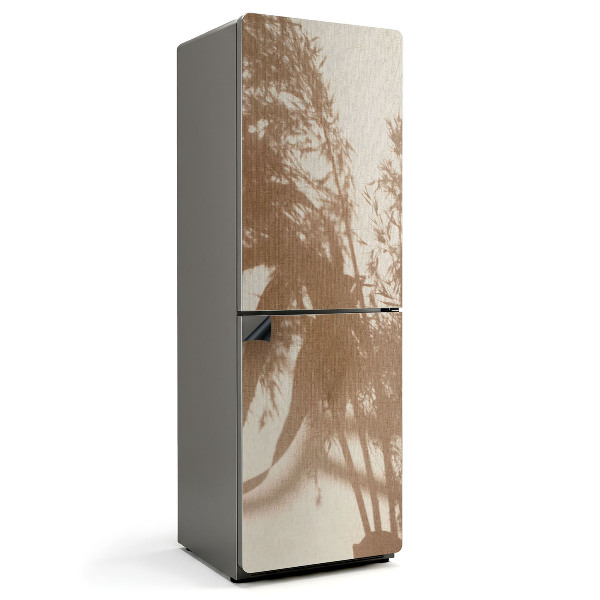 Mata magnetyczna na lodówkę Cienie roślin w blasku światła