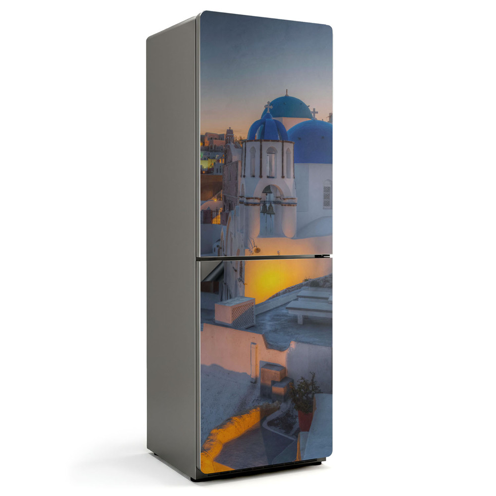 Mata magnetyczna na lodówkę Santorini w malowniczej odsłonie