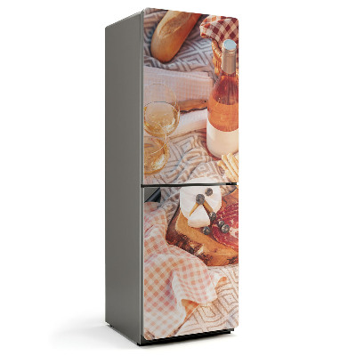 Mata magnetyczna na lodówkę Uczta serowa z winem