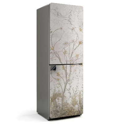 Mata magnetyczna na lodówkę Zielony motyw z gałęziami