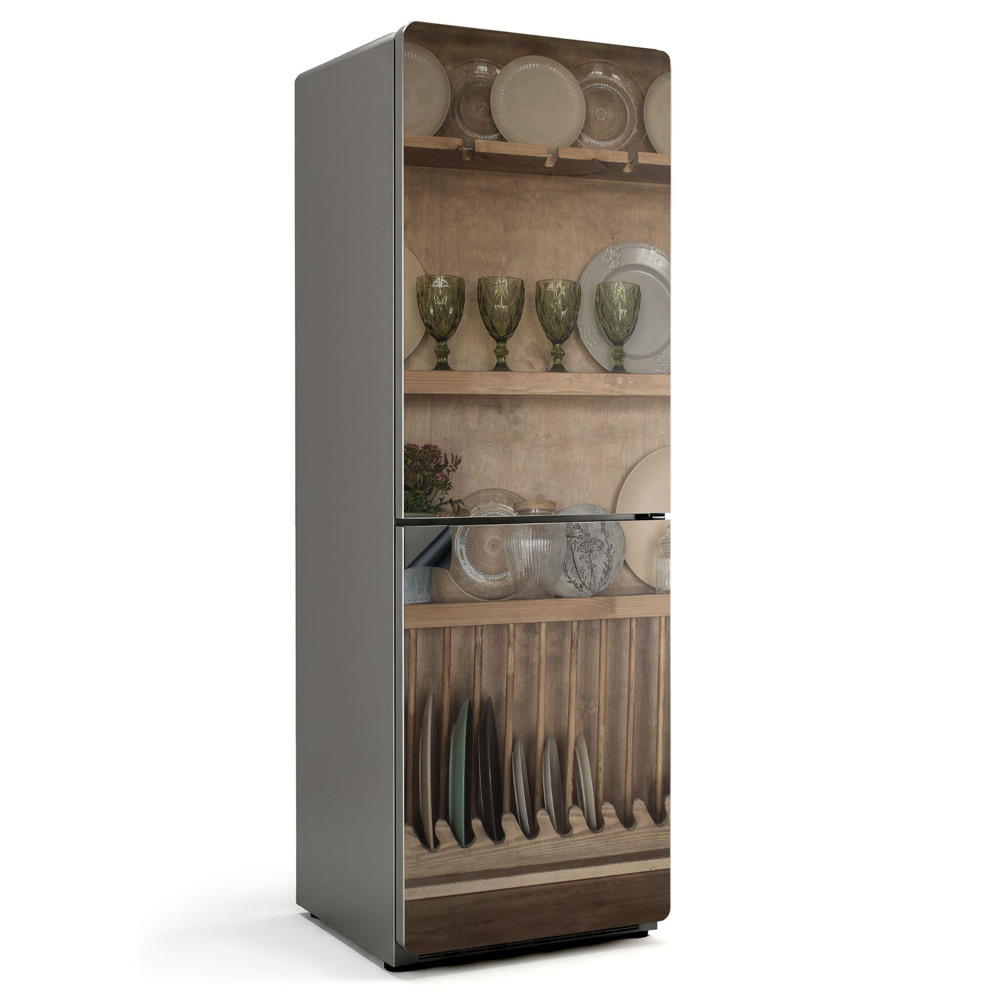 Mata magnetyczna na lodówkę Elegancka kompozycja naczyń