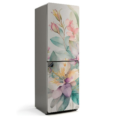 Mata magnetyczna na lodówkę Kwiatowe akwarelowe kompozycje