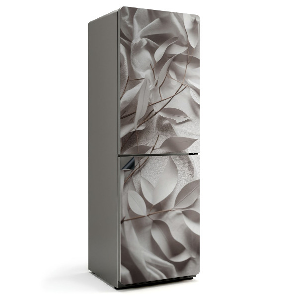 Mata magnetyczna na lodówkę Liście z papieru w delikatnym wzorze