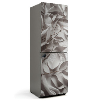 Mata magnetyczna na lodówkę Liście z papieru w delikatnym wzorze