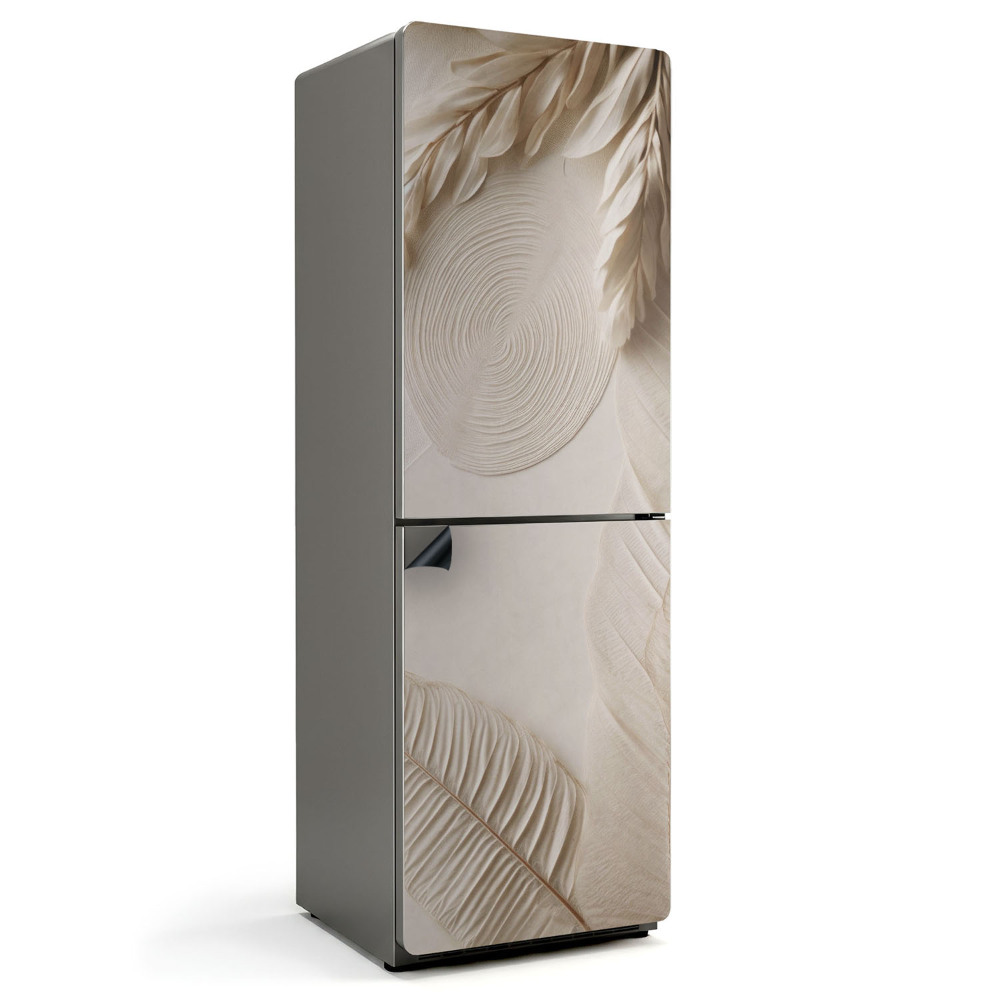 Mata magnetyczna na lodówkę Roślinny układ w stylu minimalistycznym