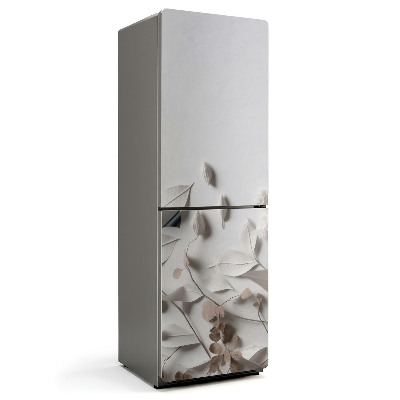 Mata magnetyczna na lodówkę Subtelne motywy liści i kwiatów