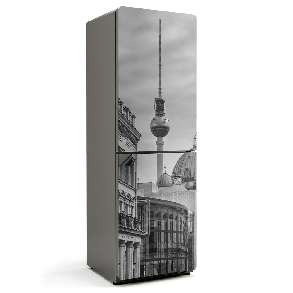 Mata magnetyczna na lodówkę Miejski pejzaż z wieżą telewizyjną