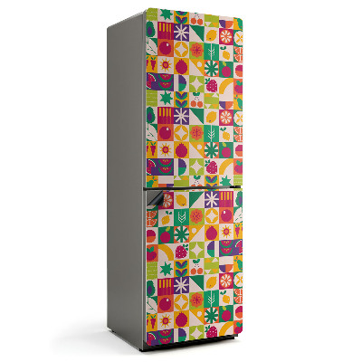 Mata magnetyczna na lodówkę Owocowy motyw w intensywnych barwach