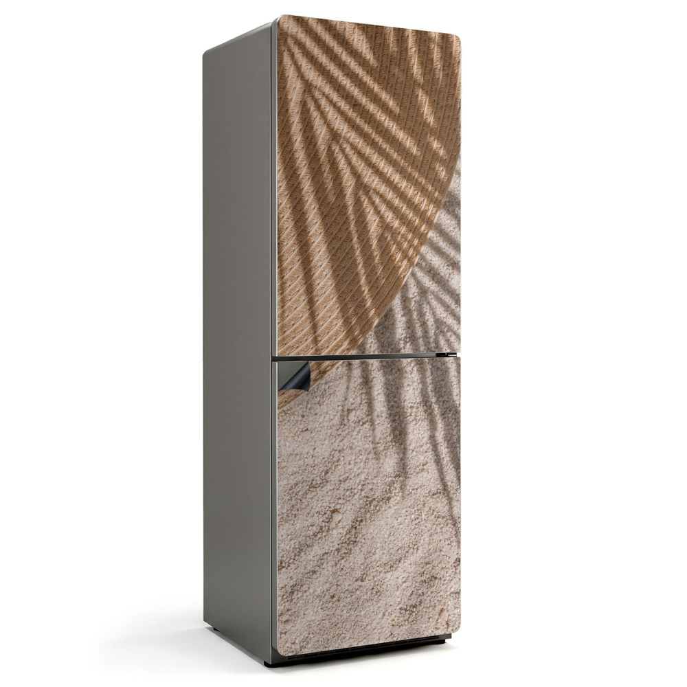 Mata magnetyczna na lodówkę Cień palmy na piaszczystym tle