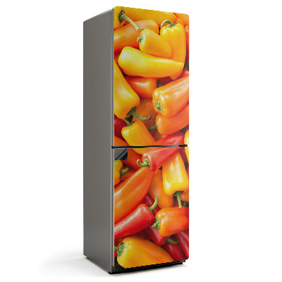 Mata magnetyczna na lodówkę Kolorowe papryki w harmonijnej kompozycji