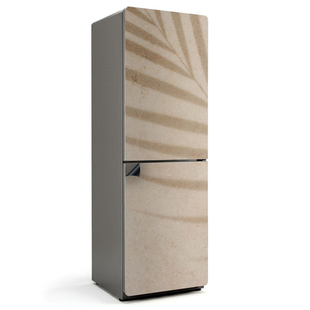 Mata magnetyczna na lodówkę Cienie liści na piaskowym tle