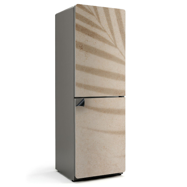 Mata magnetyczna na lodówkę Cienie liści na piaskowym tle