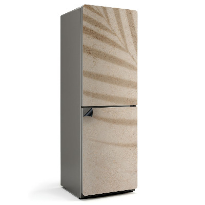 Mata magnetyczna na lodówkę Cienie liści na piaskowym tle