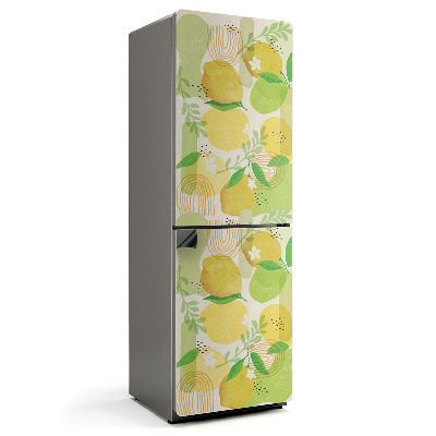 Mata magnetyczna na lodówkę Owocowy motyw z zielonymi liśćmi