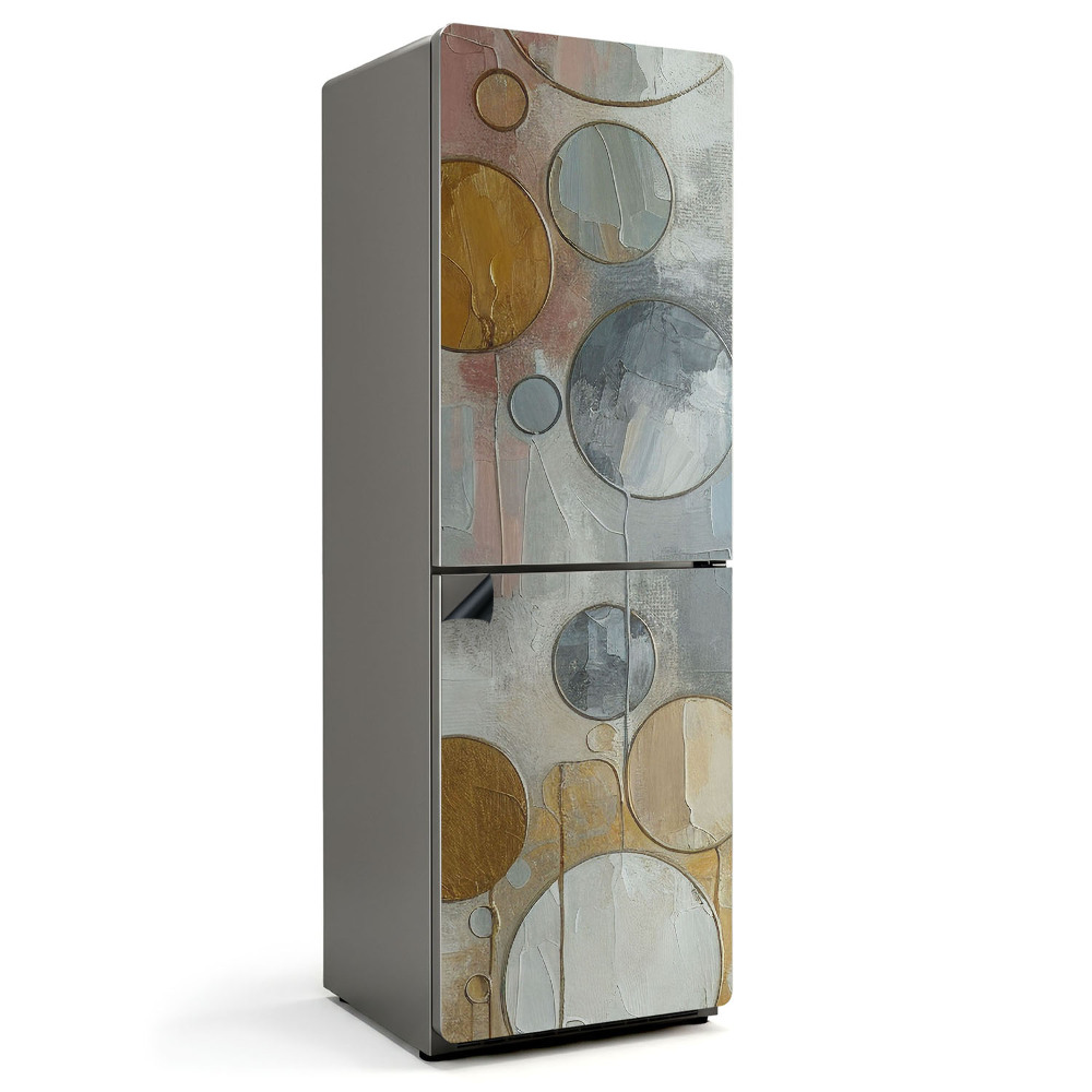 Mata magnetyczna na lodówkę Abstrakcyjne artystyczne koła