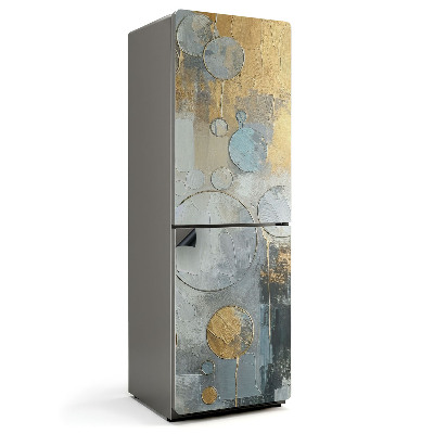 Mata magnetyczna na lodówkę Okrągłe abstrakcje malarskie