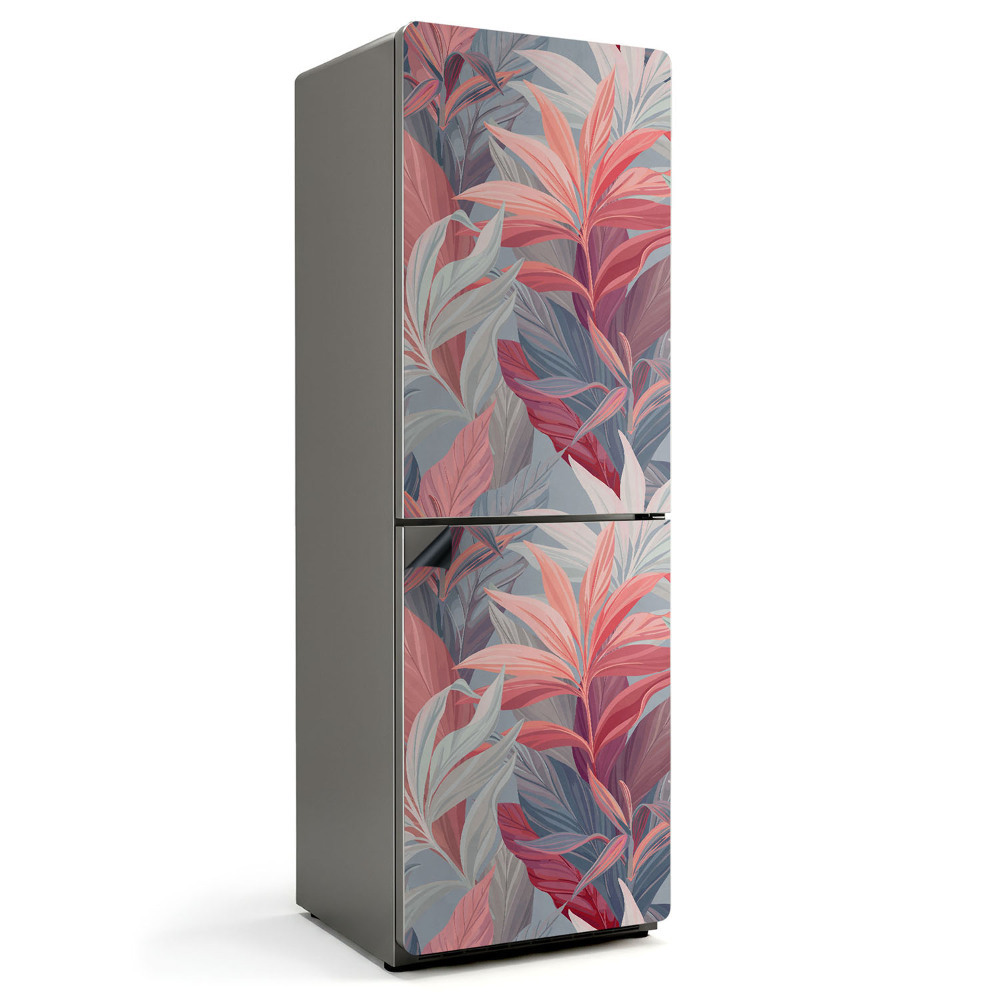 Mata magnetyczna na lodówkę Roślinny motyw z liśćmi