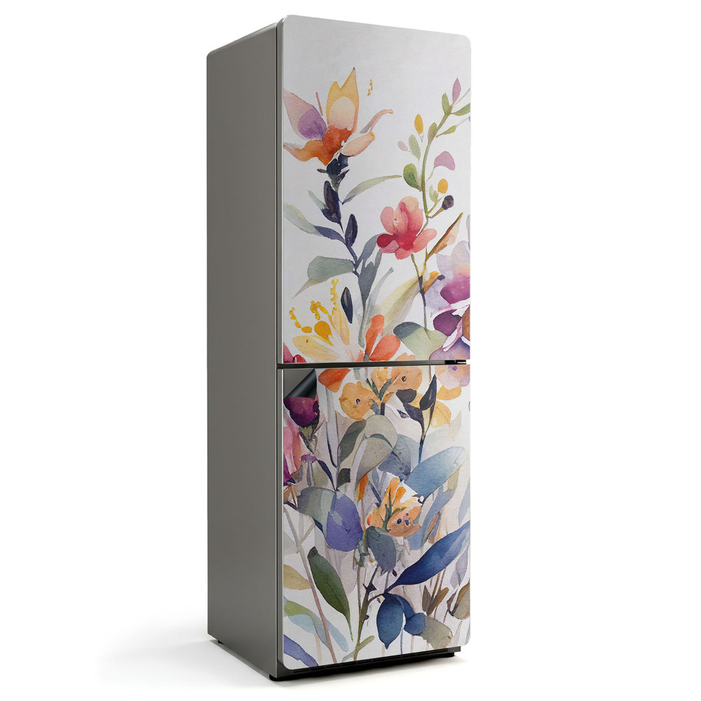 Mata magnetyczna na lodówkę Kwiatowy motyw w akwarelowym stylu