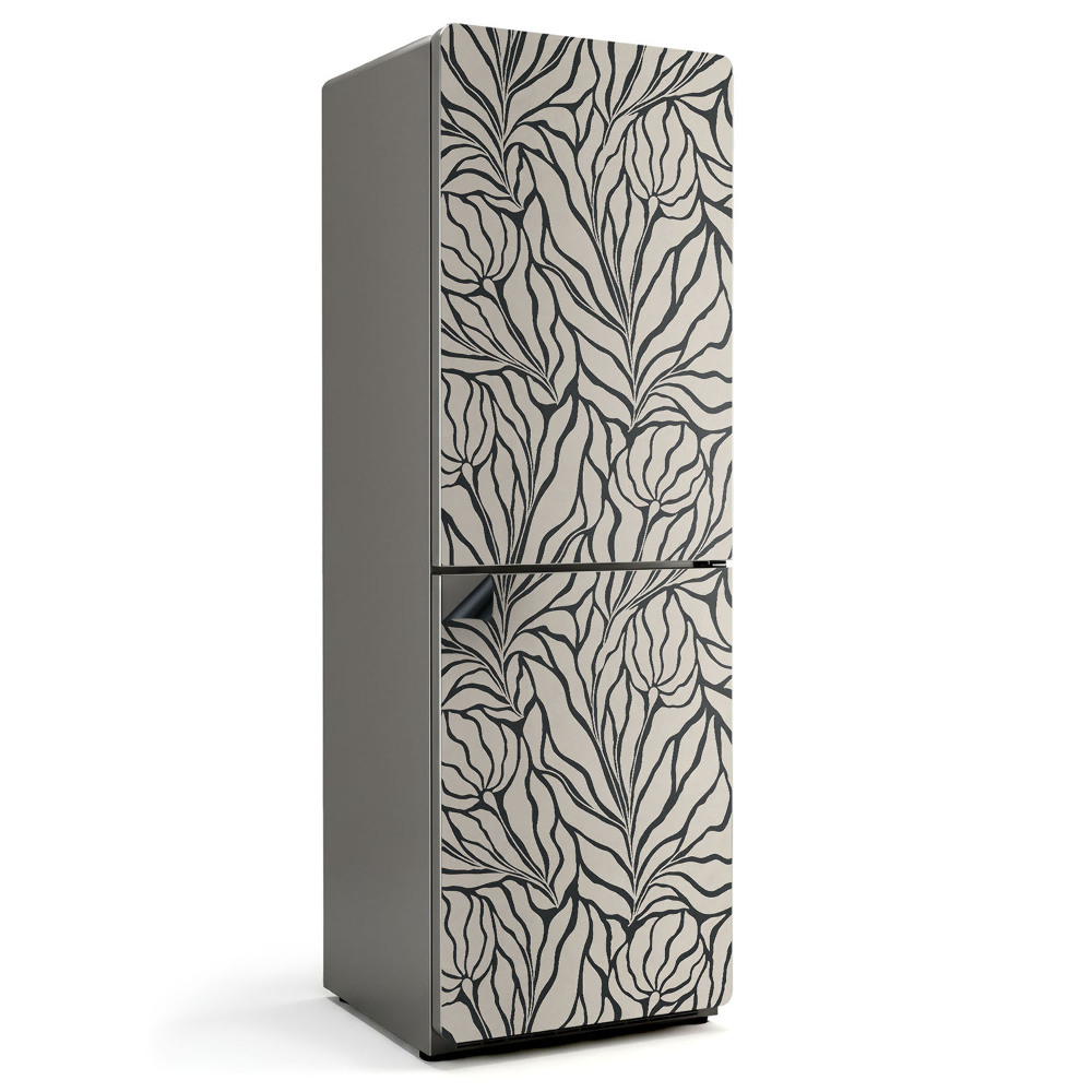 Mata magnetyczna na lodówkę Liściasty wzór w falującym rytmie