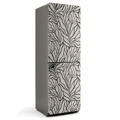 Mata magnetyczna na lodówkę Liściasty wzór w falującym rytmie