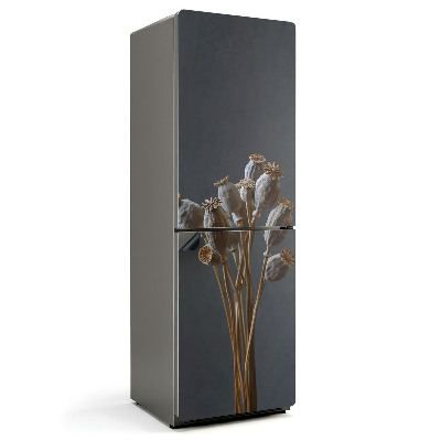 Mata magnetyczna na lodówkę Kwiatowa kompozycja suchych maków